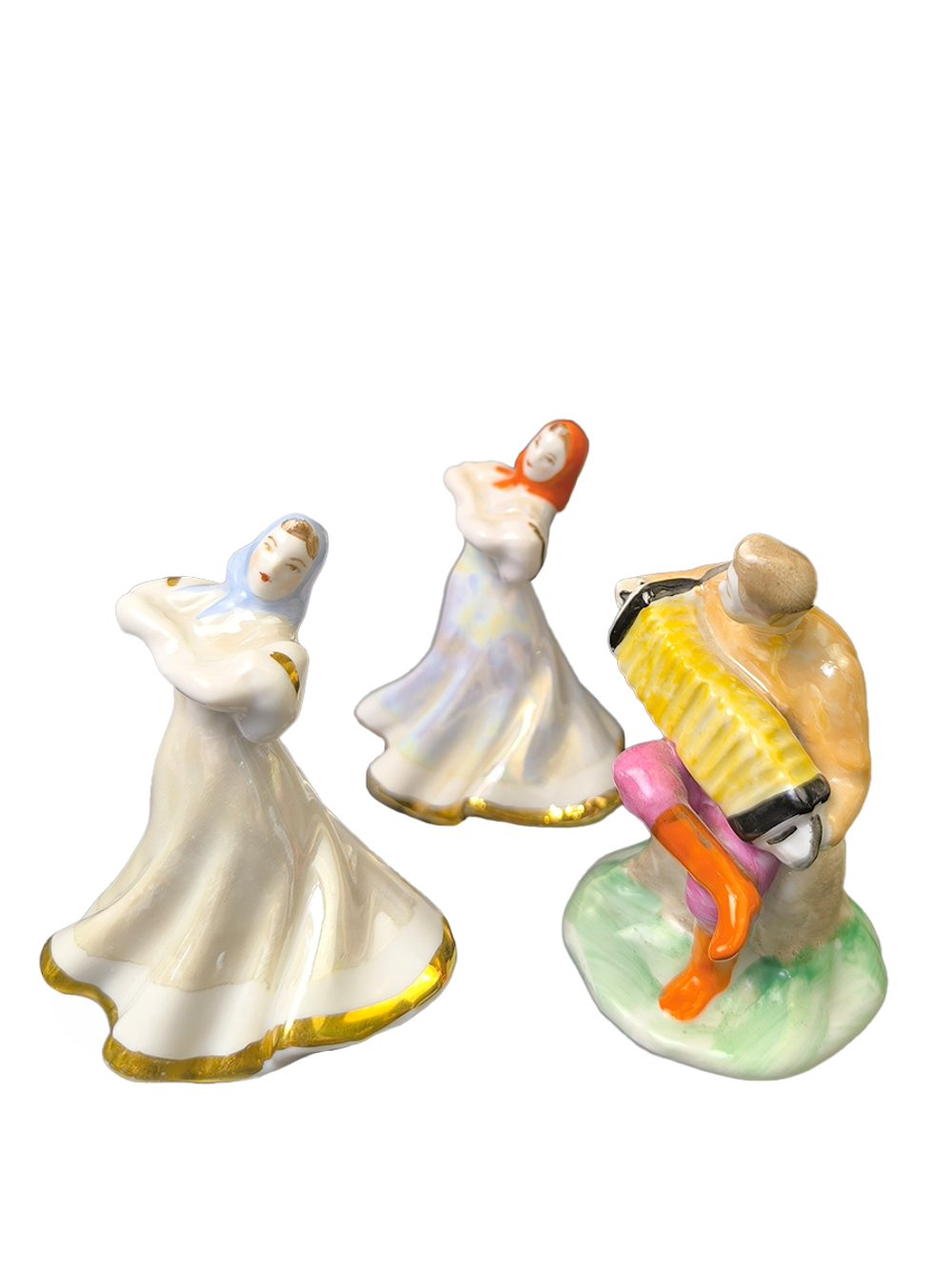 Фарфоровые статуэтки "Русский перепляс" (Дулёво) 1968 год