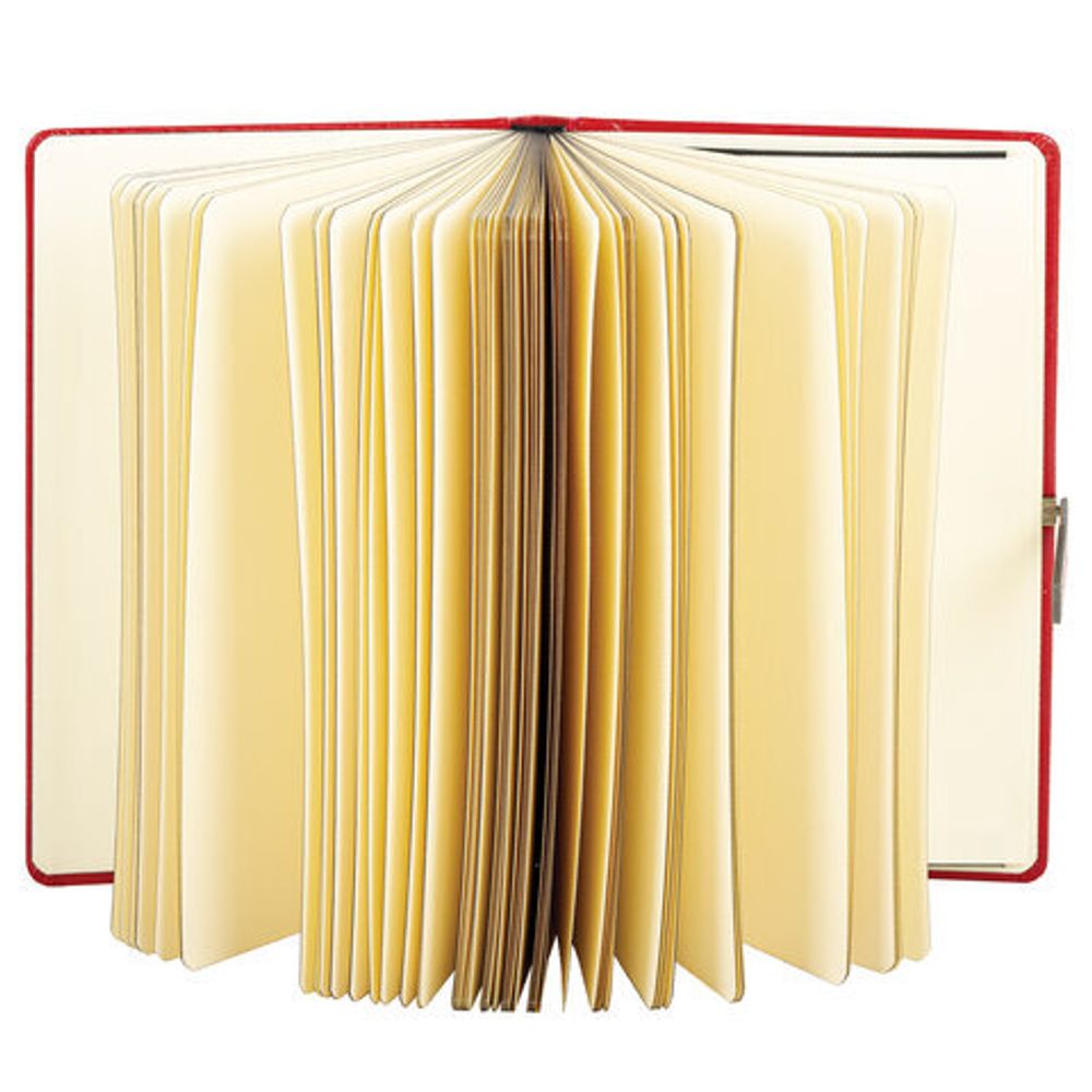 Скетчбук, слоновая кость 140 г/м2 130х210 мм, 80 л., КОЖЗАМ, застежка металл, BRAUBERG ART CLASSIC, "Inspiration", под кожу, красный, 116466