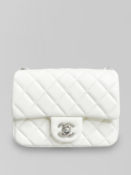 Сумка 1786 маленькая однотонная со стеганным рисунком в виде ромбов