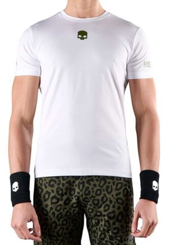 Мужская теннисная футболка Hydrogen Panther Tech T-Shirt - белый