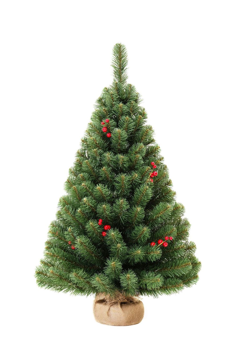 Ель настольная «Верона» с ягодами (пвх) высота 60 см / 90 см