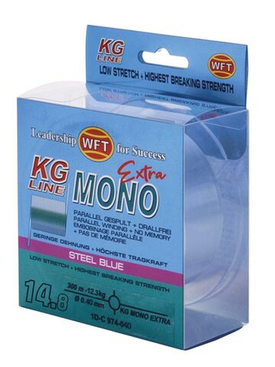 Леска монофильная WFT KG MONO EXTRA Steel Blue 300/040
