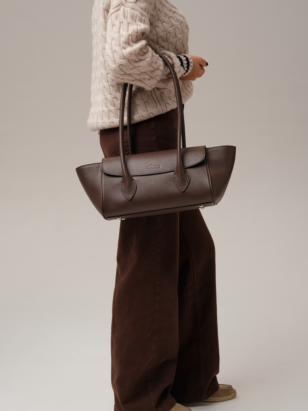 Кожаная сумка DBR 31341 темно-коричневый