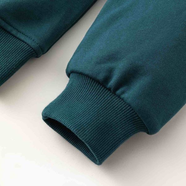 Худи Zip HTF изумрудный/бордовый - фото 5