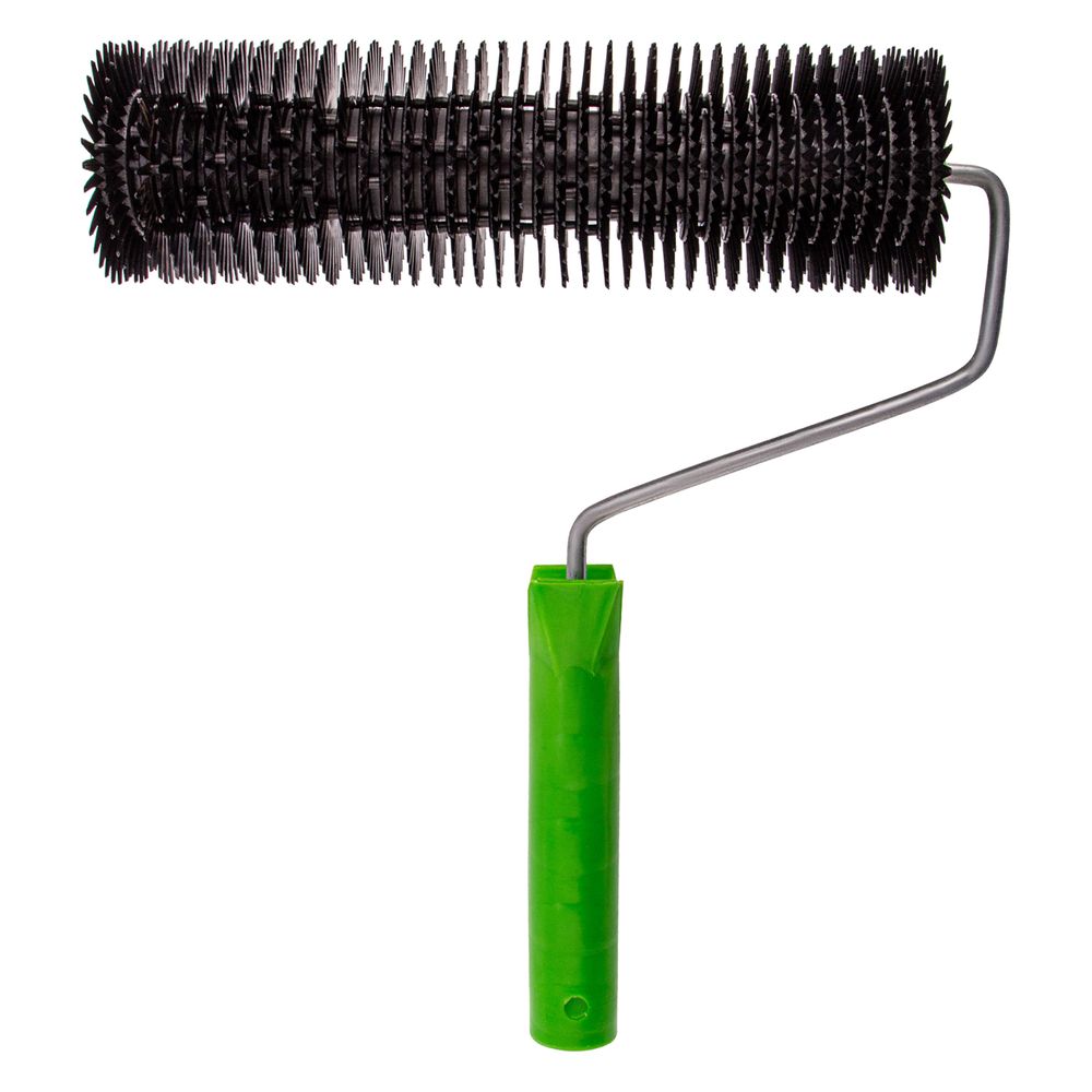 81110 Валик игольчатый для наливных полов с ручкой, острая игла, 240 мм  Сибртех