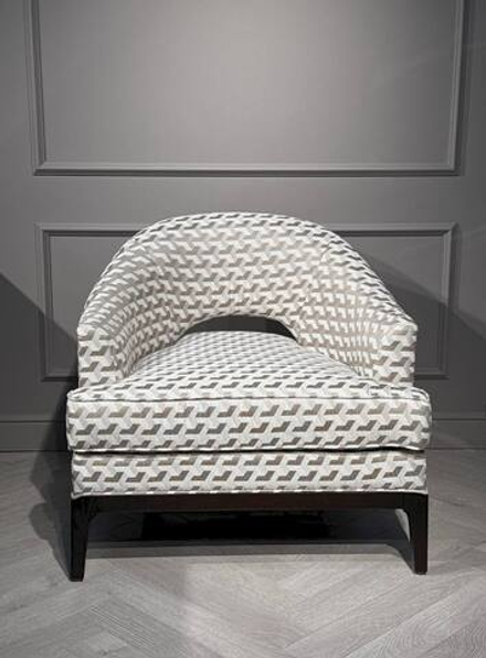 Кресло Ist Casa Тринити, 81х78х78, молочный с принтом