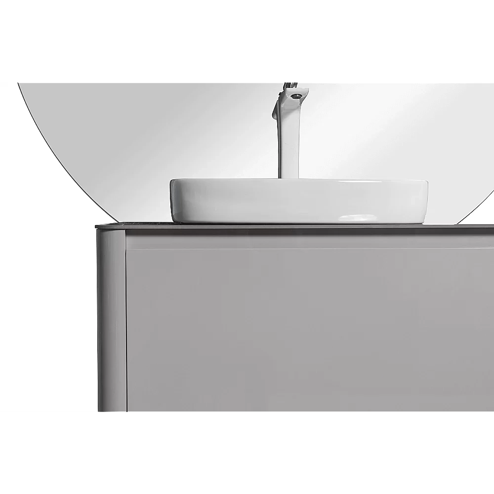 Тумба с раковиной Black&White Universal U915 140 серая