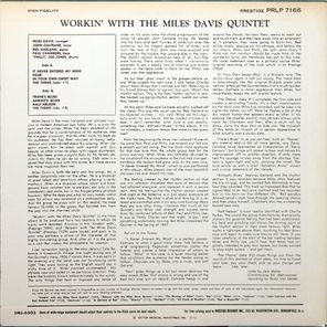 The Miles Davis Quintet / Workin' With The Miles Davis Quintet (LP)