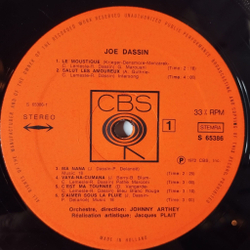 Винтажная виниловая пластинка LP Joe Dassin (Holland 1972) Salut Les Amoureux