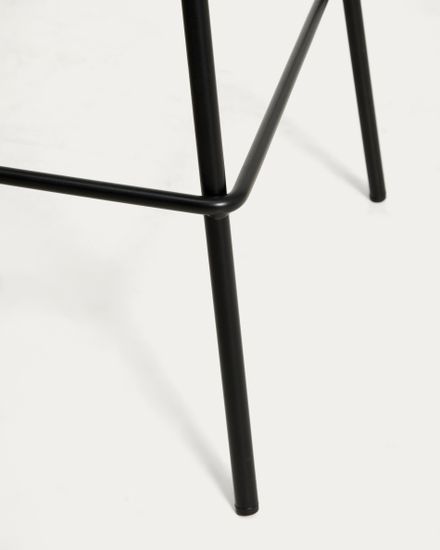 Полубарный стул Altea с черный со стальными ножками, 65 см