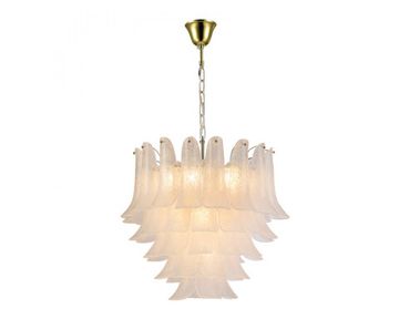 Подвесная люстра 10*E14 8810/C gold white золото Victoria Newport