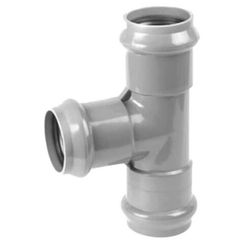 Тройник ХЕМКОР раструбный 110х90 мм, 90 гр.