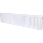 Радиатор панельный профильный ROMMER Ventil тип 11 - 300x1400 мм (подключение нижнее, цвет белый)