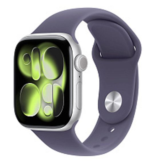 Часы Apple Watch Series 11 42mm Silver Aluminium Case, Sport Band (Purple Fog) S/M