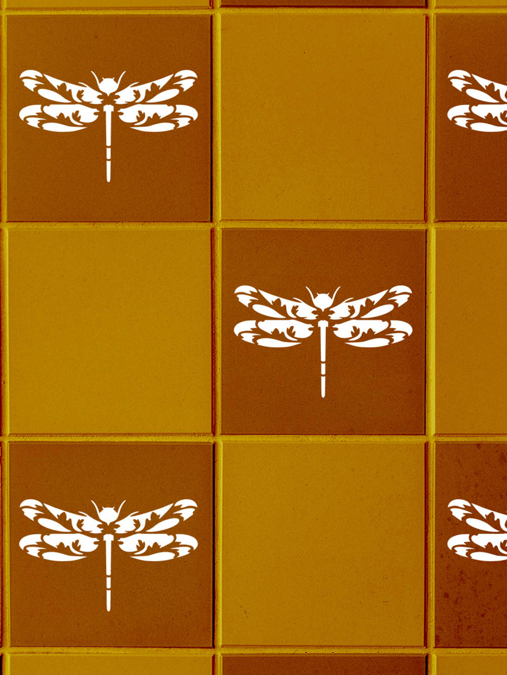 Трафарет для плитки из пластика многоразовый 007