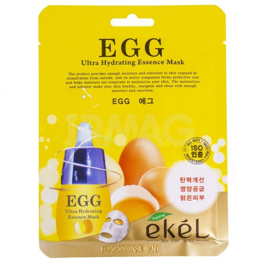 Ekel. Маска тканевая с экстрактом яичного желтка EGG Ultra Hydrating Essence Mask