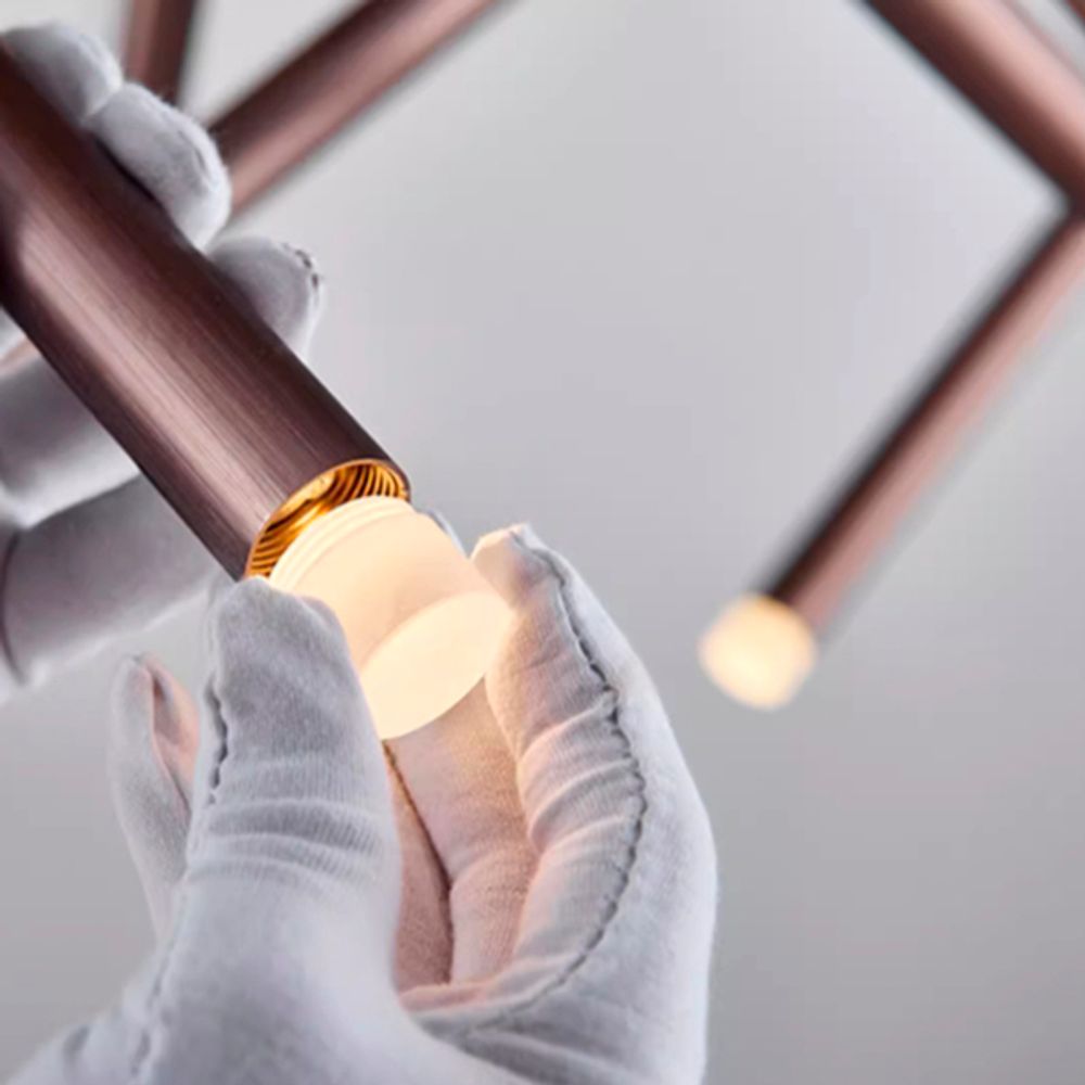 Подвесная Люстра Dutti D0068 Led Chandelier Modern 7 Gold By Imperiumloft