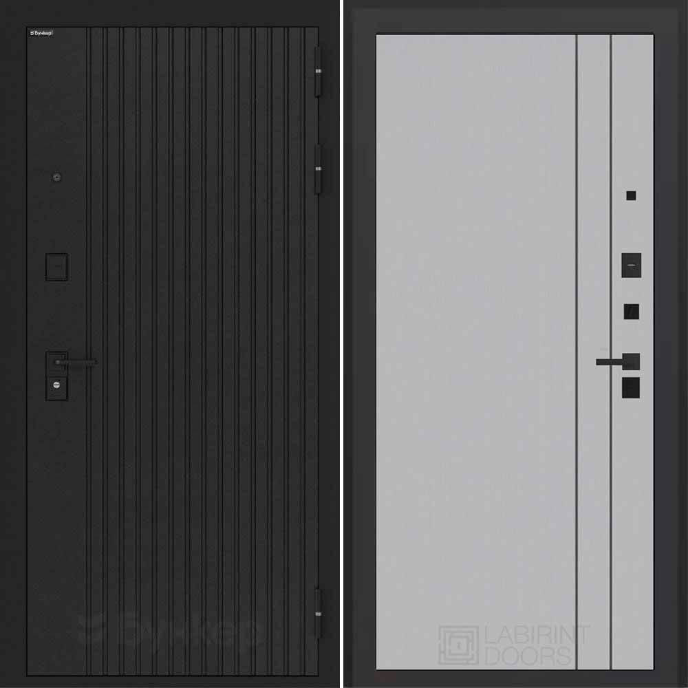 Входная дверь Бункер БН 06 - 10 Серый софт рельеф