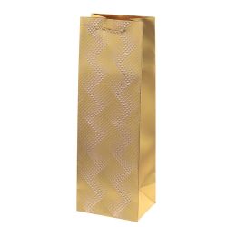 GAEM Пакет подарочный для бутылок (бумага 210г/м2, блок микс 12шт), L12 W9 H35 см, 4в.