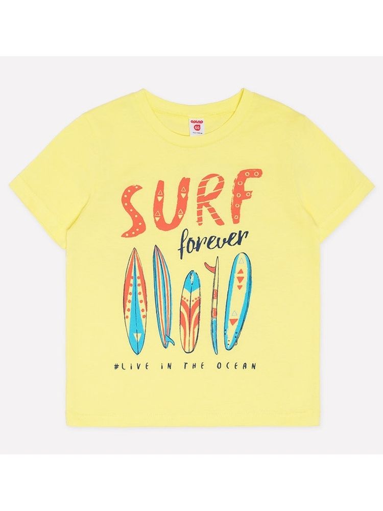 Желтая футболка SURF forever Crockid