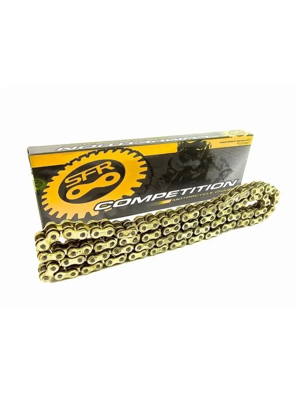 Цепь приводная для питбайка 420 - 120L Золотая