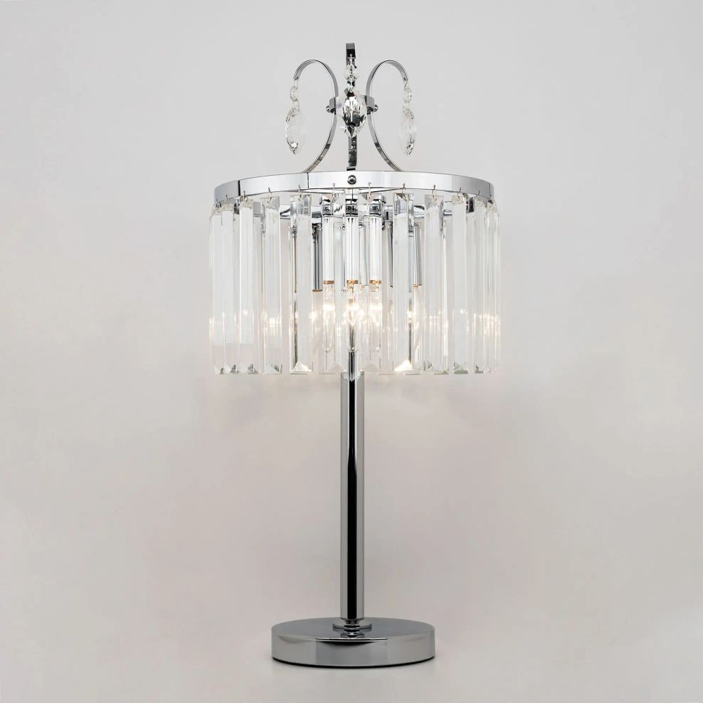 Citilux Инга CL335831 Настольная лампа хрустальная Хром