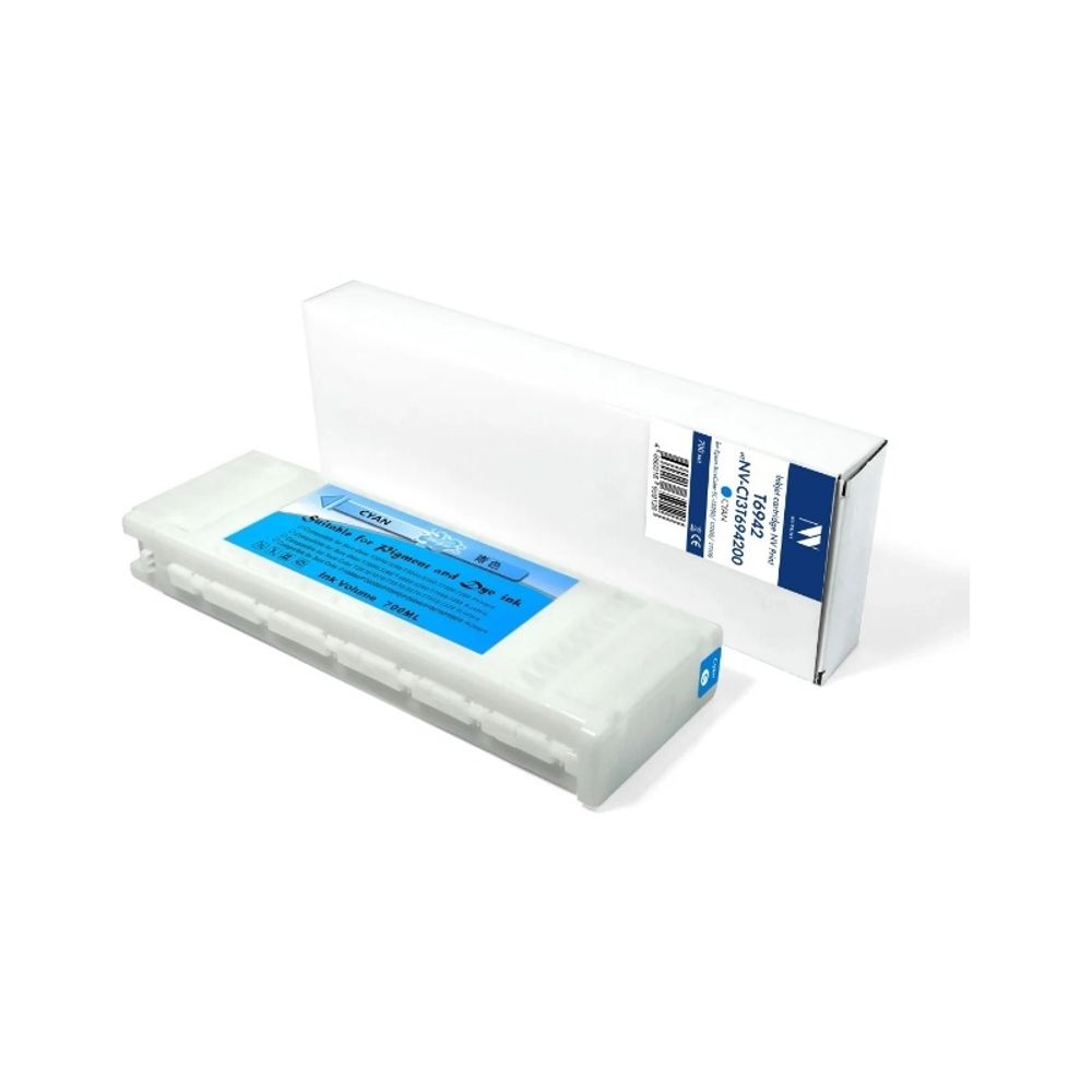 Картридж NV Print T6942 (NV-C13T694200) Cyan для Epson SureColor SC-T5200/T3200/T7200 (700 мл) совместимый