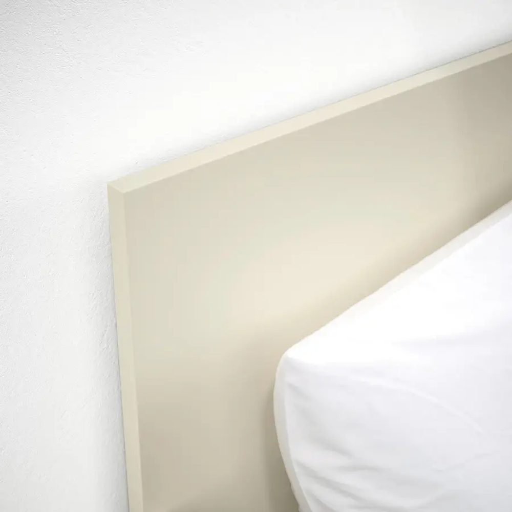 Двуспальная кровать - IKEA GURSKEN/LURÖY/LUROY, 200х140 см, бежевый, ГУРСКЕН/ЛУРОЙ ИКЕА