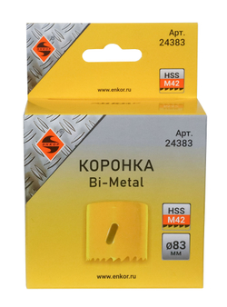 Коронка Bi-Metal Ф83 мм М42