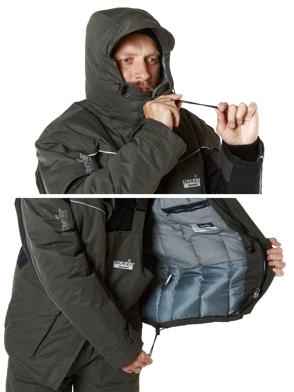 Костюм зимний мужской Norfin ELEMENT GRAY 02 р.M