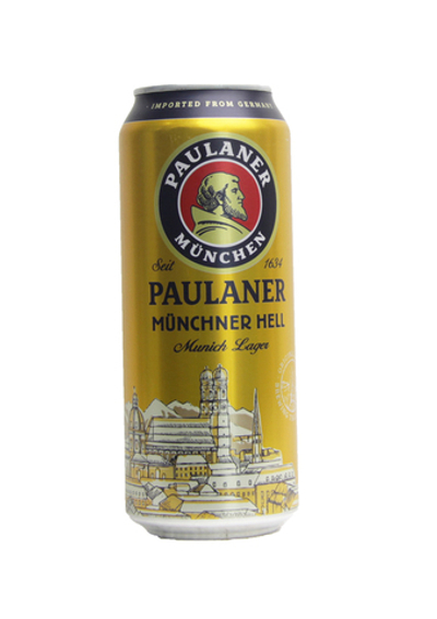 Пиво Paulaner Münchner светлое фильтрованное 0.5 л.ж/б