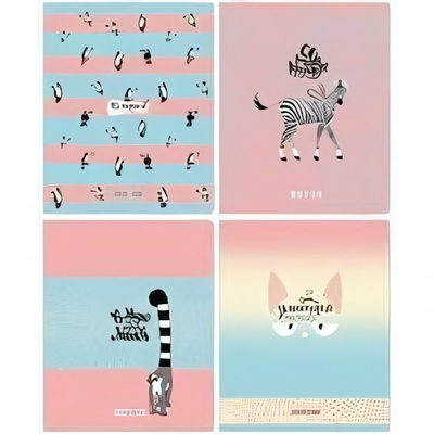 Тетрадь А5 48л. клетка "Circles&strips" (BG)