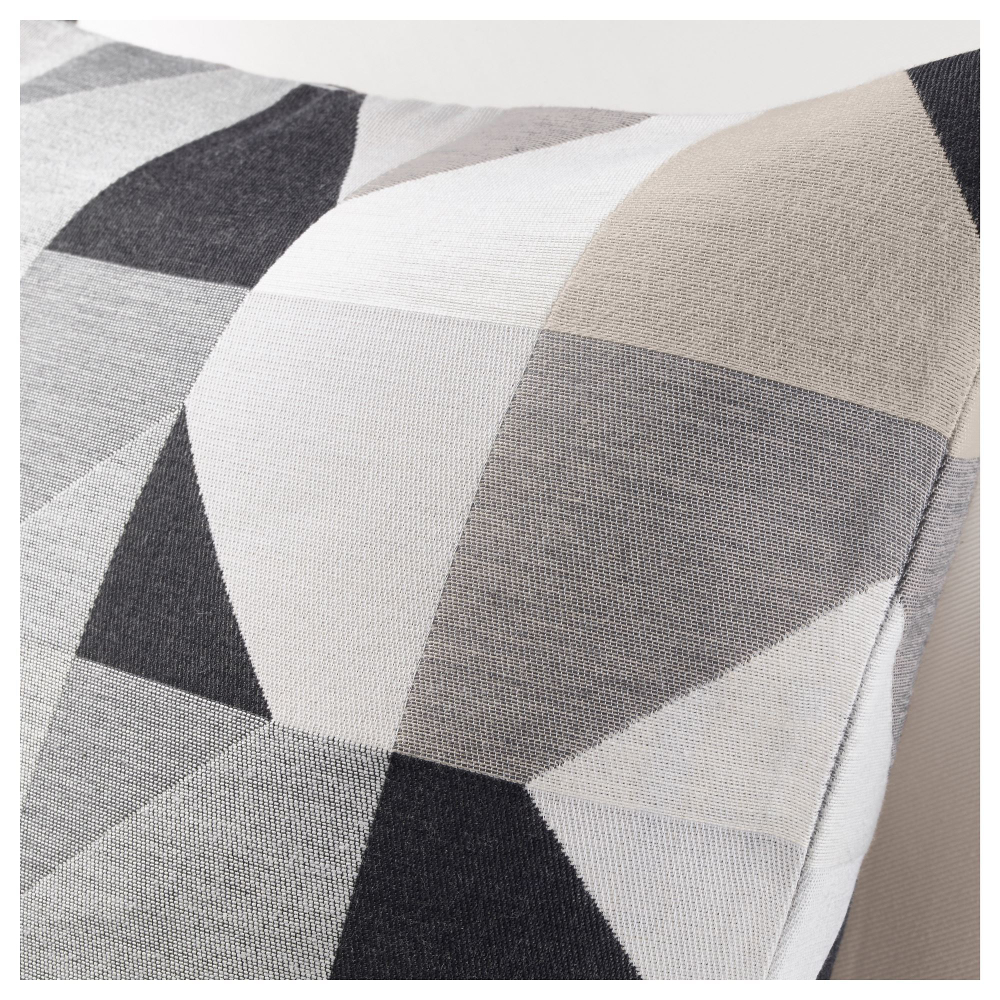 Чехол на подушку IKEA SVARTHO (СВАРТХО), Серо-бежевый, 50x50 см