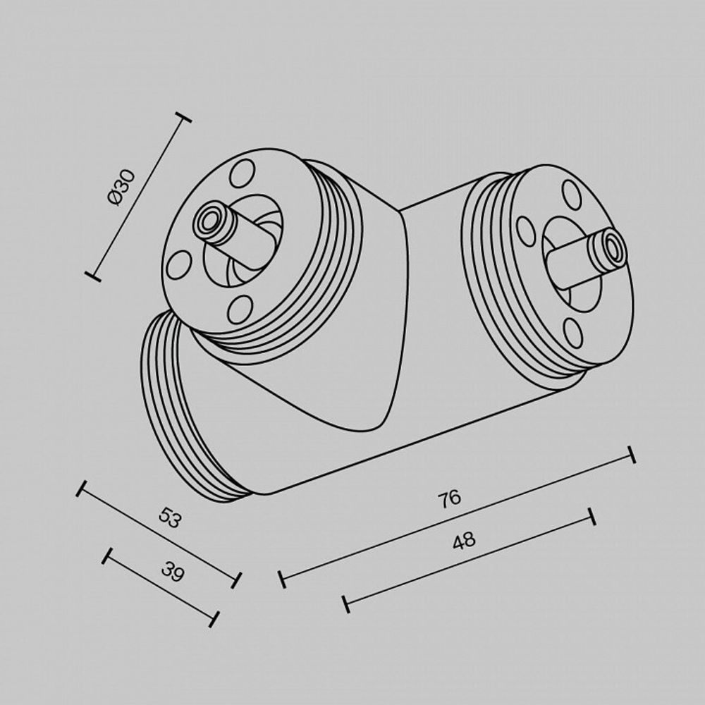 Соединитель T-образный для треков Maytoni  CA015TC-B