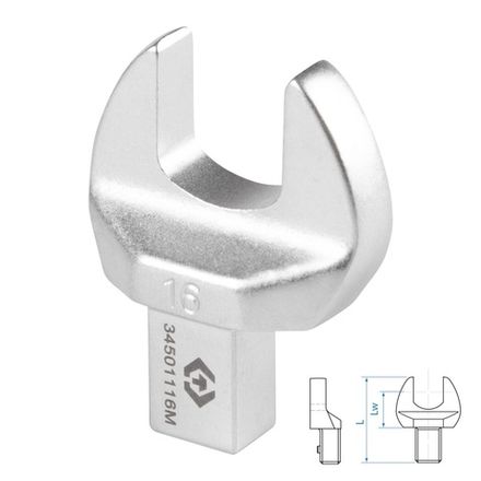 Цена на KING TONY (34501116M) Насадка рожковая серии "FIT", 16 мм, 9х12 мм