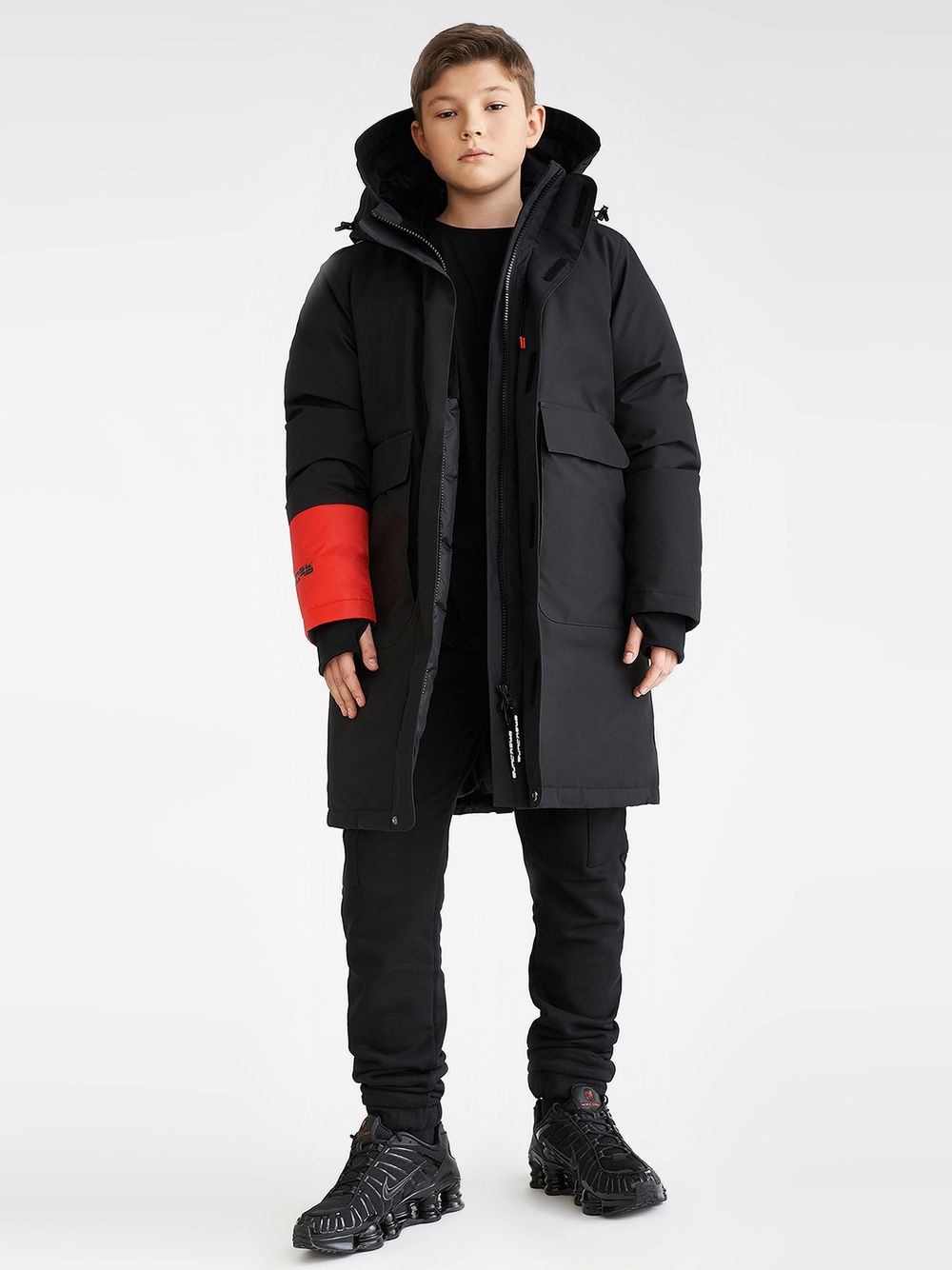 Куртка для мальчика пуховая BASK juno ROYCE черный