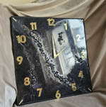 Подарочные часы — эпоксидная смола, мрамор, ручная работа