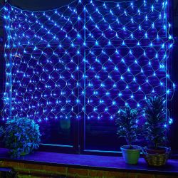 ULD-N2520-240-DTA BLUE IP20 Сетка светодиодная с контроллером. 240 светодиодов. 2.5х2 м. синяя. IP20. провод прозрачный