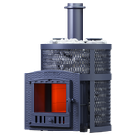 Чугунная печь для бани Искандер ЗК 18 (П2) Ураган