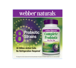 Webber Naturals Полный пробиотик, 75 вегетарианских капсул