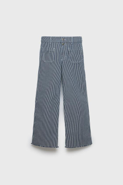 ZARA ШИРОКИЕ ДЖИНСЫ В ПОЛОСКУ Z3D, ПОЛОСКИ