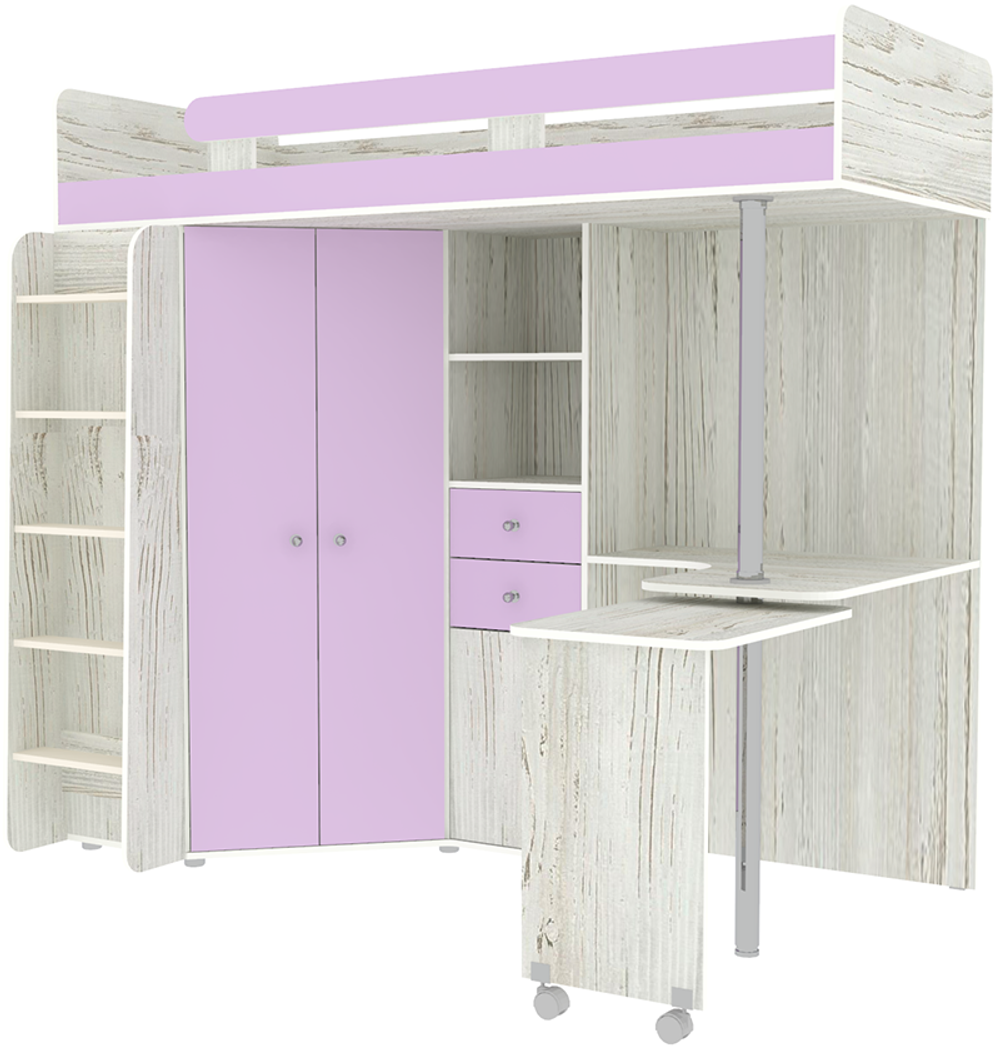 Кровать-чердак КарИВи М85 Винтерберг Ирис