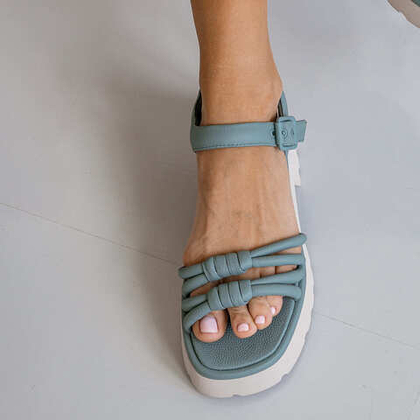 Сандалии из натуральной кожи узелок