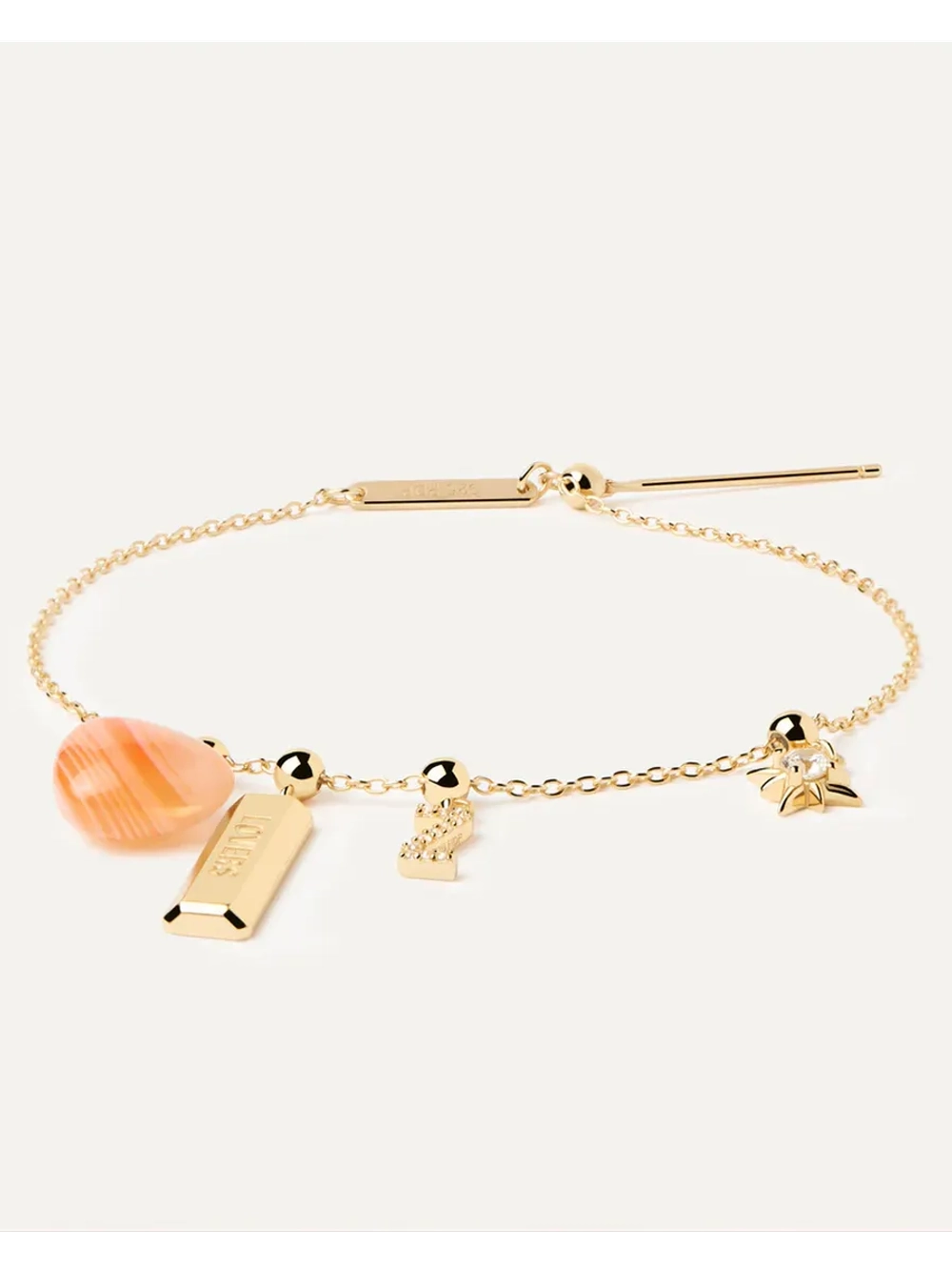 Подвеска-шарм Daddy серебро 925 пробы покрытое золотом