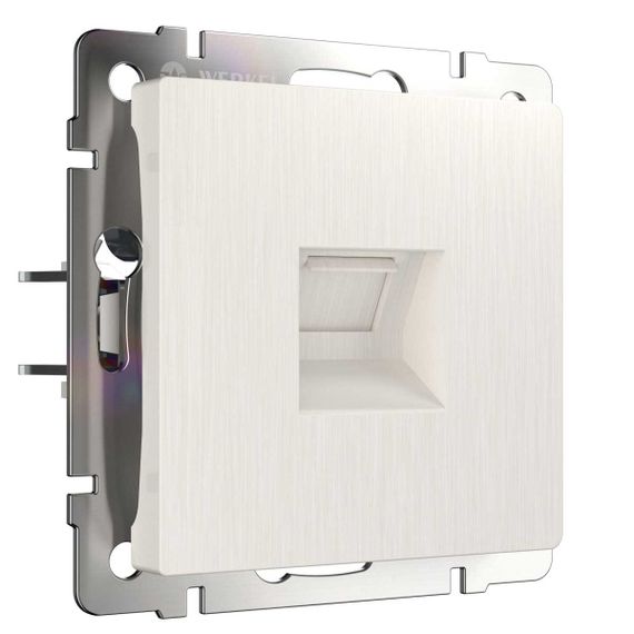 Розетка Werkel Ethernet RJ-45 перламутровый рифленый W1181013 4690389172717