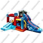 Коммерческий надувной батут "Домик приключений"