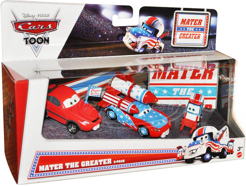 Набор из трёх тачек "МакКуин - ракета"