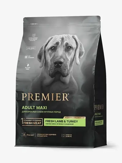 Premier Adult Maxi для собак средних пород (Ягненок с индейкой)
