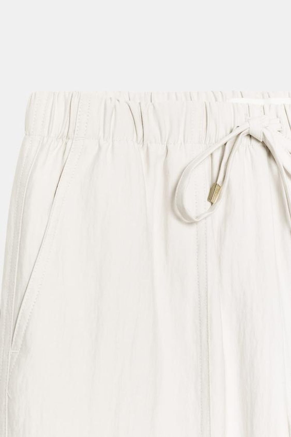 ZARA БРЮКИ С ЭЛАСТИЧНЫМ ПОЯСОМ, КАМЕННО-СЕРЫЙ