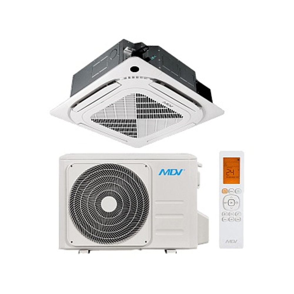 Сплит-система кондиционер кассетный MDV MDCF-36HRN1/MDOU-36HN1-L на 100 м²